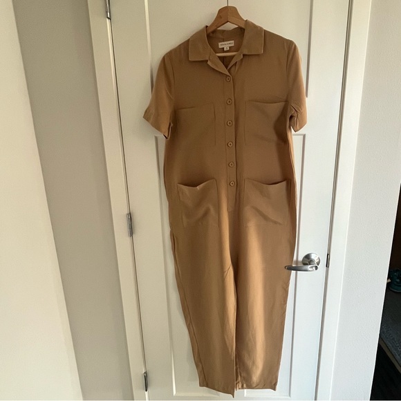Tradlands Finn Jumpsuit, Sand, Size Small - Picture 3 of 14